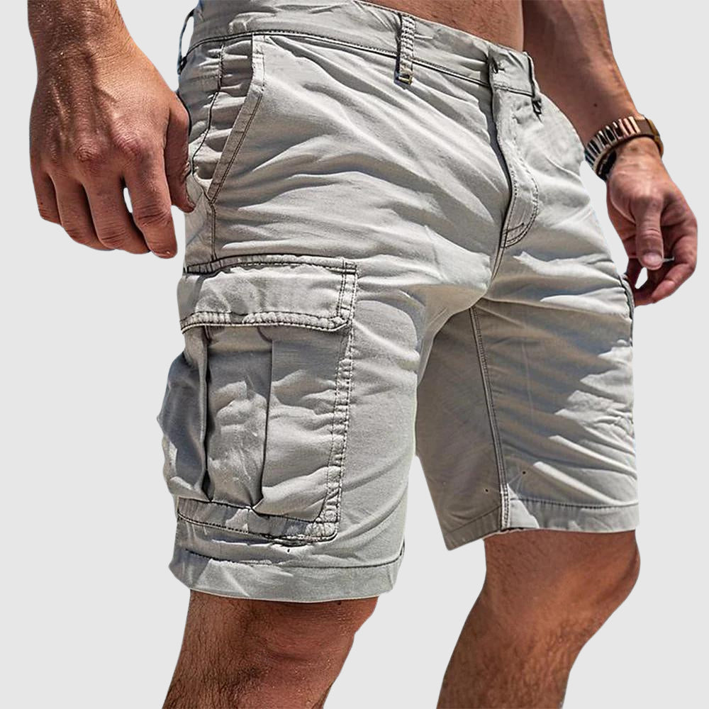 Cargo shorts with multiple pockets for men - Straight Leg Fit
