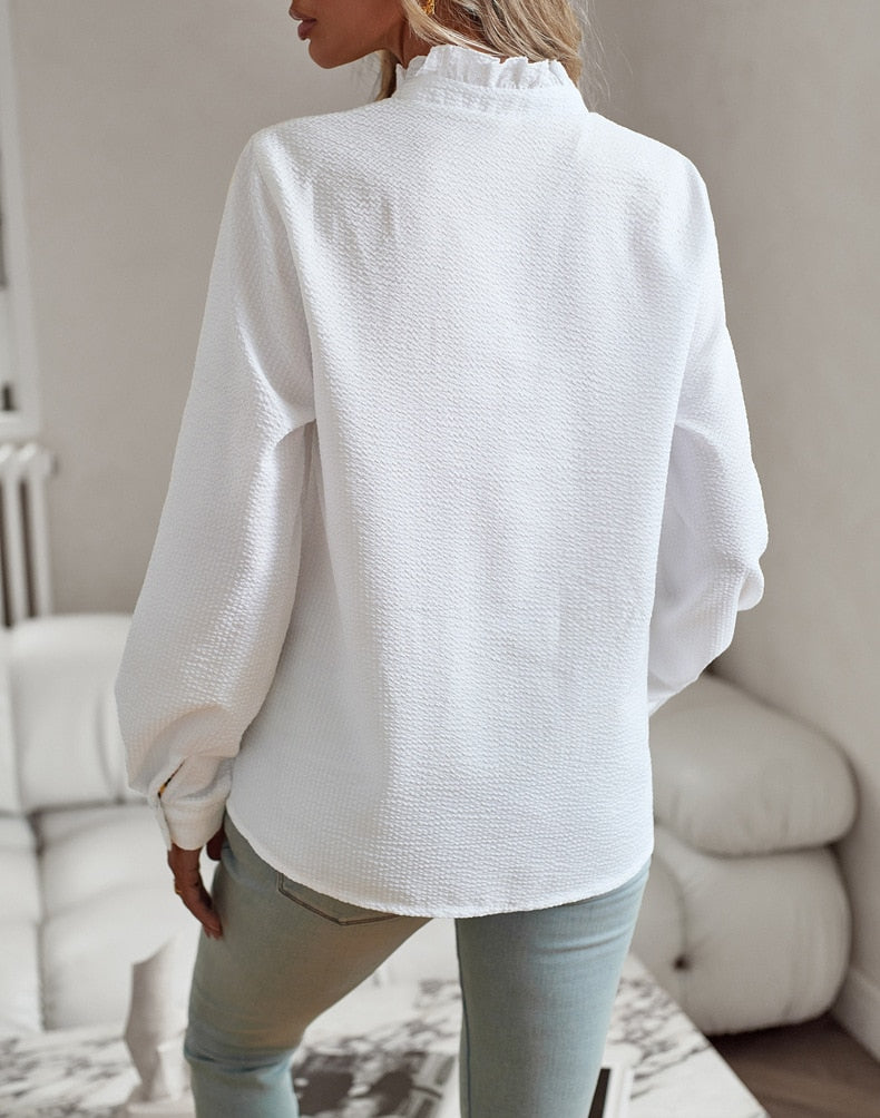 Cécile | Elegantní halenka s dlouhým rukávem - Elegance a pohodlí