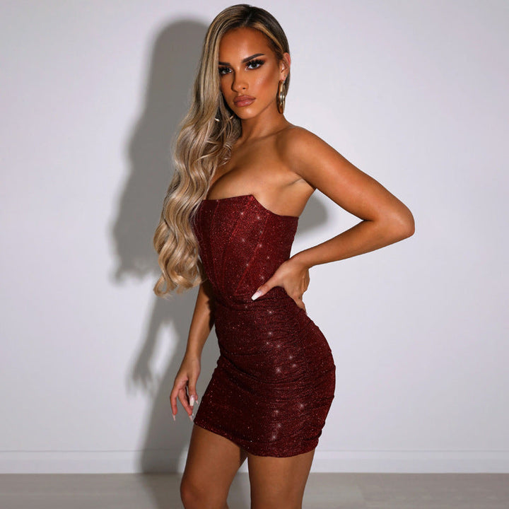 Luna minišaty s korzetom | Lesklé a lichotivé na večery von a párty