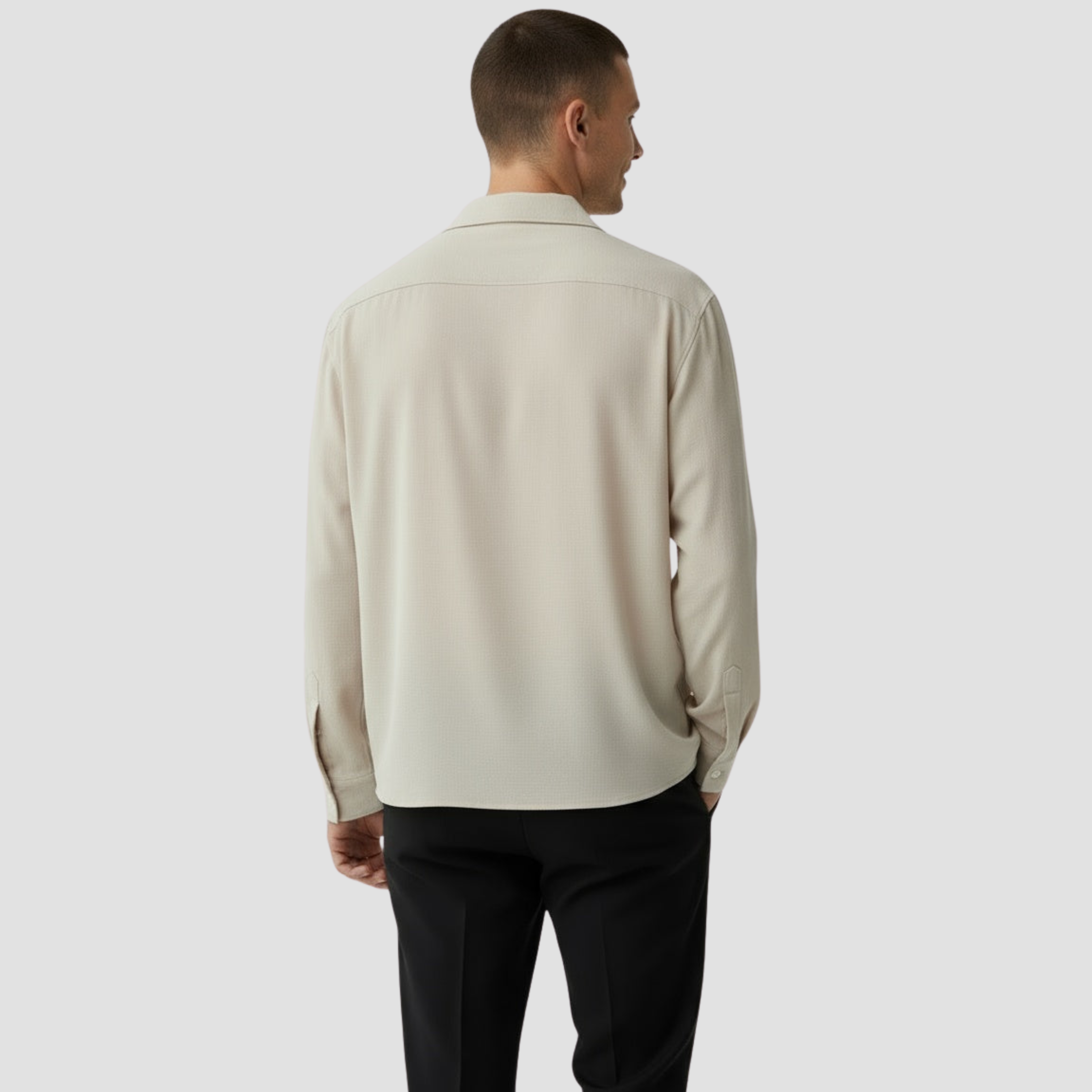 Olvisar - Herreskjorte Med Åben Krave