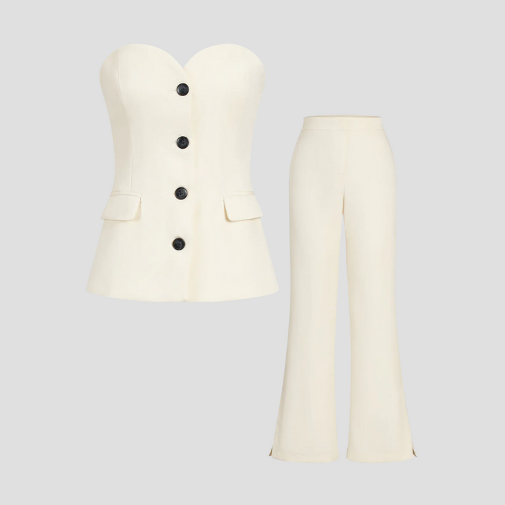 Σετ κορσέ δύο τεμαχίων Anemone για γυναίκες | δομημένη κοπή και μινιμαλιστικό σικ