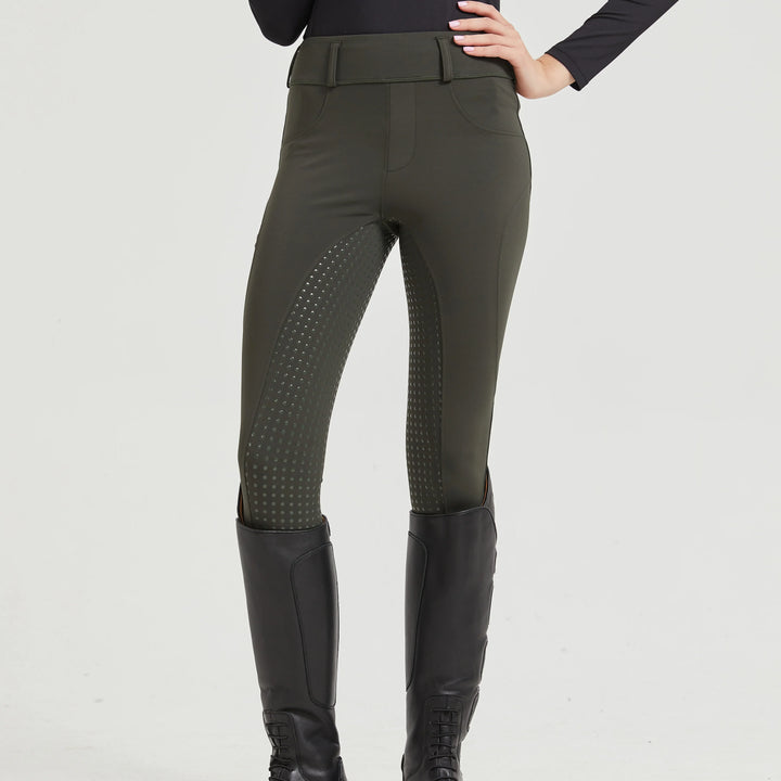 Equistra jazdecké nohavice | Protišmykový silikónový úchop, rýchloschnúci priedušný materiál, slim-fit strih