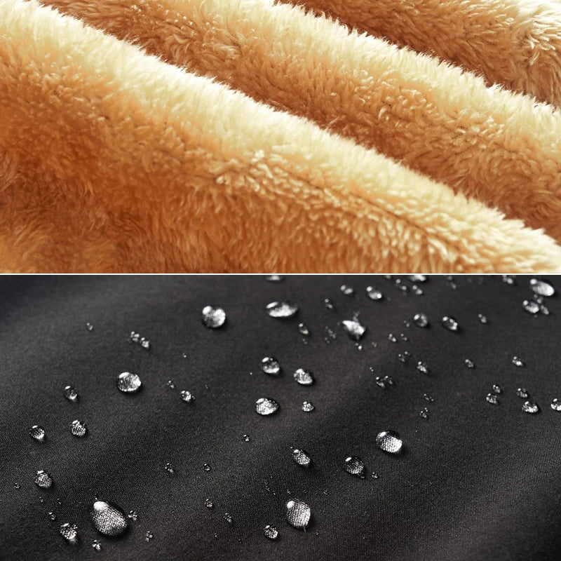 Vandtæt og åndbart stof med blødt fleecefor, ideelt til vinterjakker. Perfekt til udendørsaktiviteter i koldt og vådt vejr.