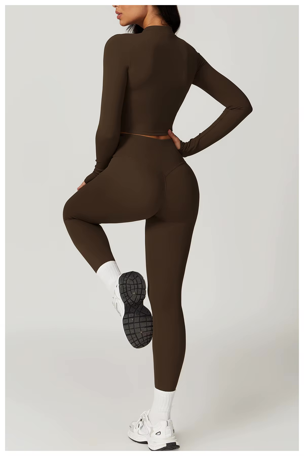 Σετ αθλητικών ρούχων δύο τεμαχίων για γυναίκες με ψηλή μέση και υποστηρικτική εφαρμογή