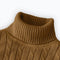 2025 ny suéter de hombre de cuello alto de un solo color suéter de punto cálido casual suéter de cuello alto de lana para hombre invierno exterior superior