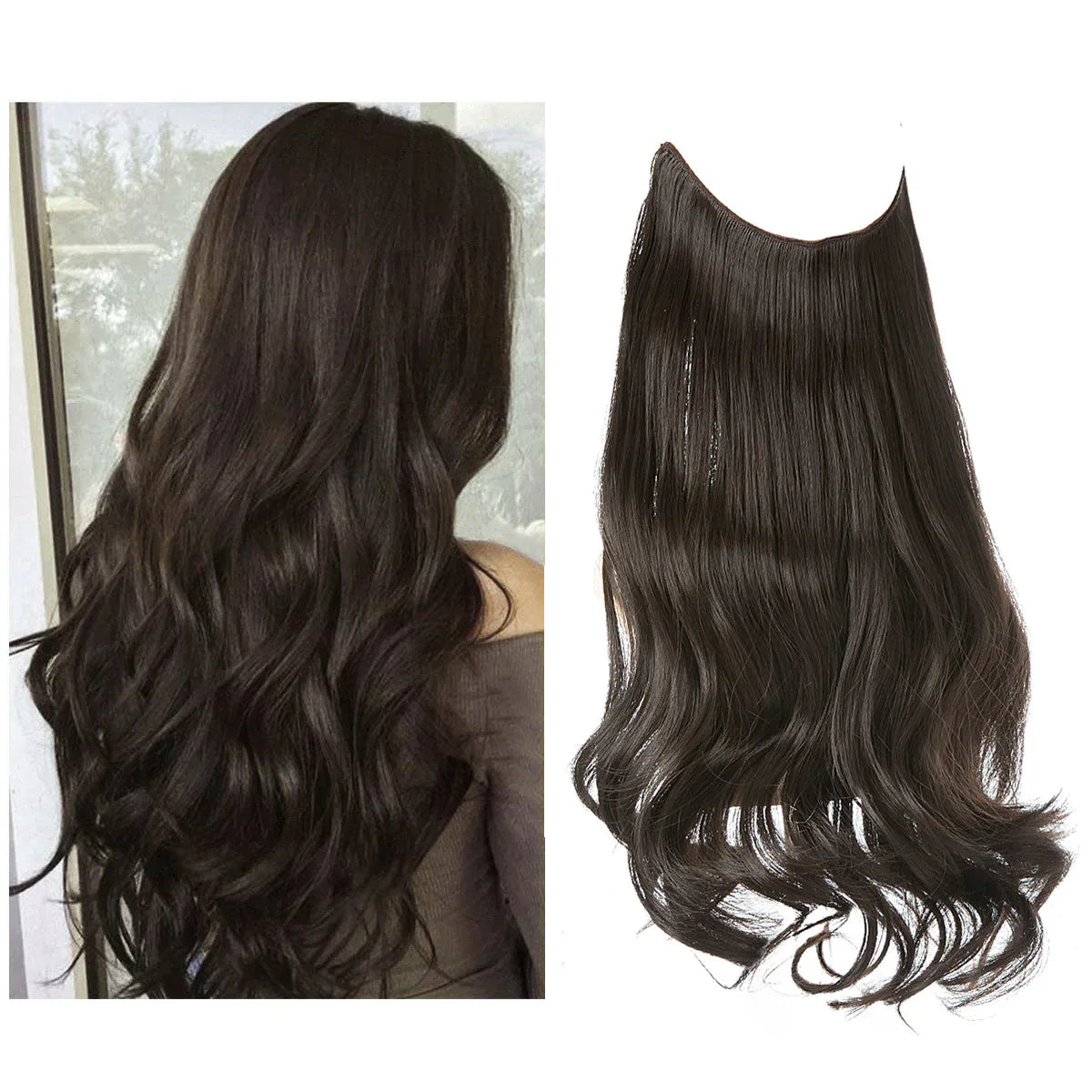 Premium Extensions af ægte hår | 100% REMY-kvalitet | Sømløs volumen & længde | Naturlig glans | Varmebestandig & holdbar