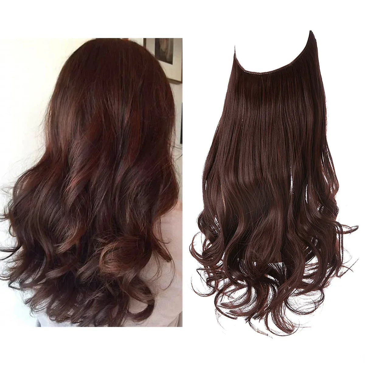 Premium Extensions af ægte hår | 100% REMY-kvalitet | Sømløs volumen & længde | Naturlig glans | Varmebestandig & holdbar