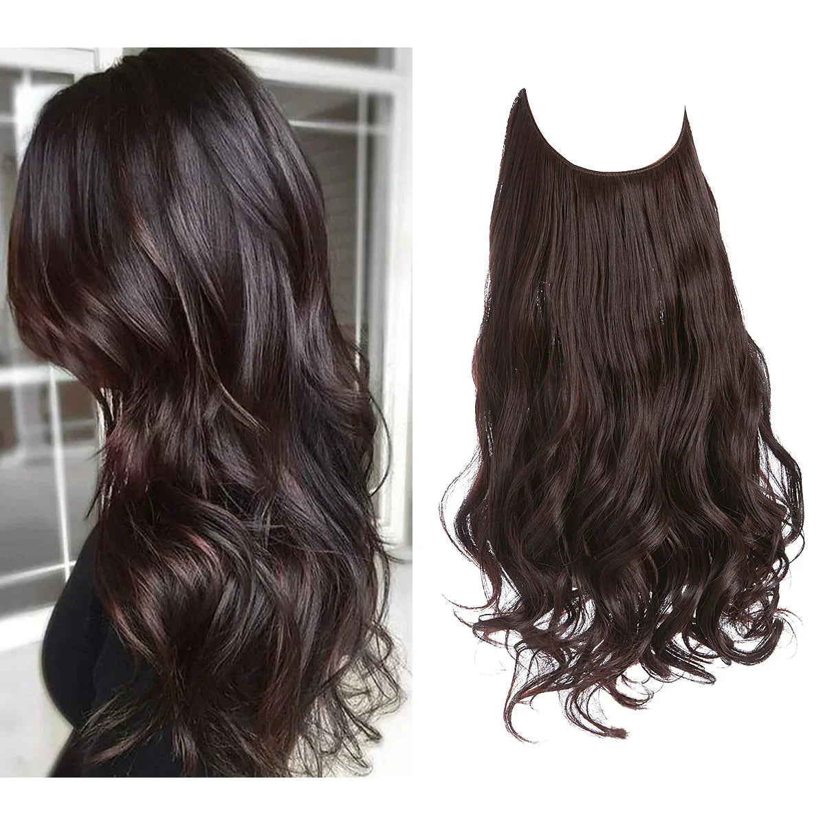 Premium Extensions af ægte hår | 100% REMY-kvalitet | Sømløs volumen & længde | Naturlig glans | Varmebestandig & holdbar