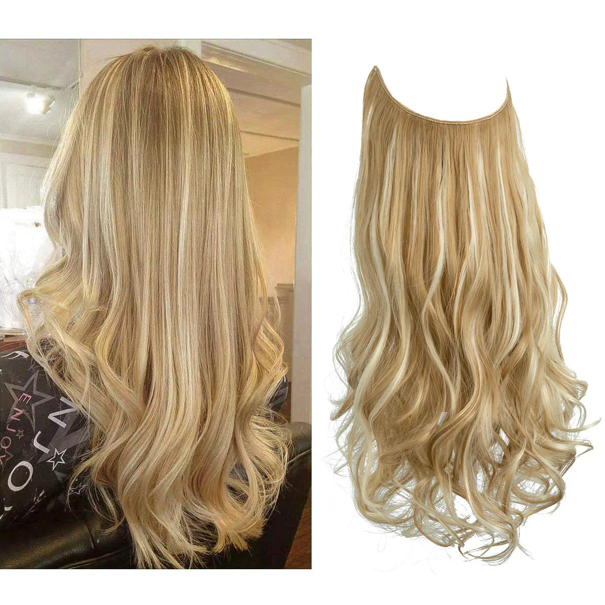 Premium Extensions af ægte hår | 100% REMY-kvalitet | Sømløs volumen & længde | Naturlig glans | Varmebestandig & holdbar