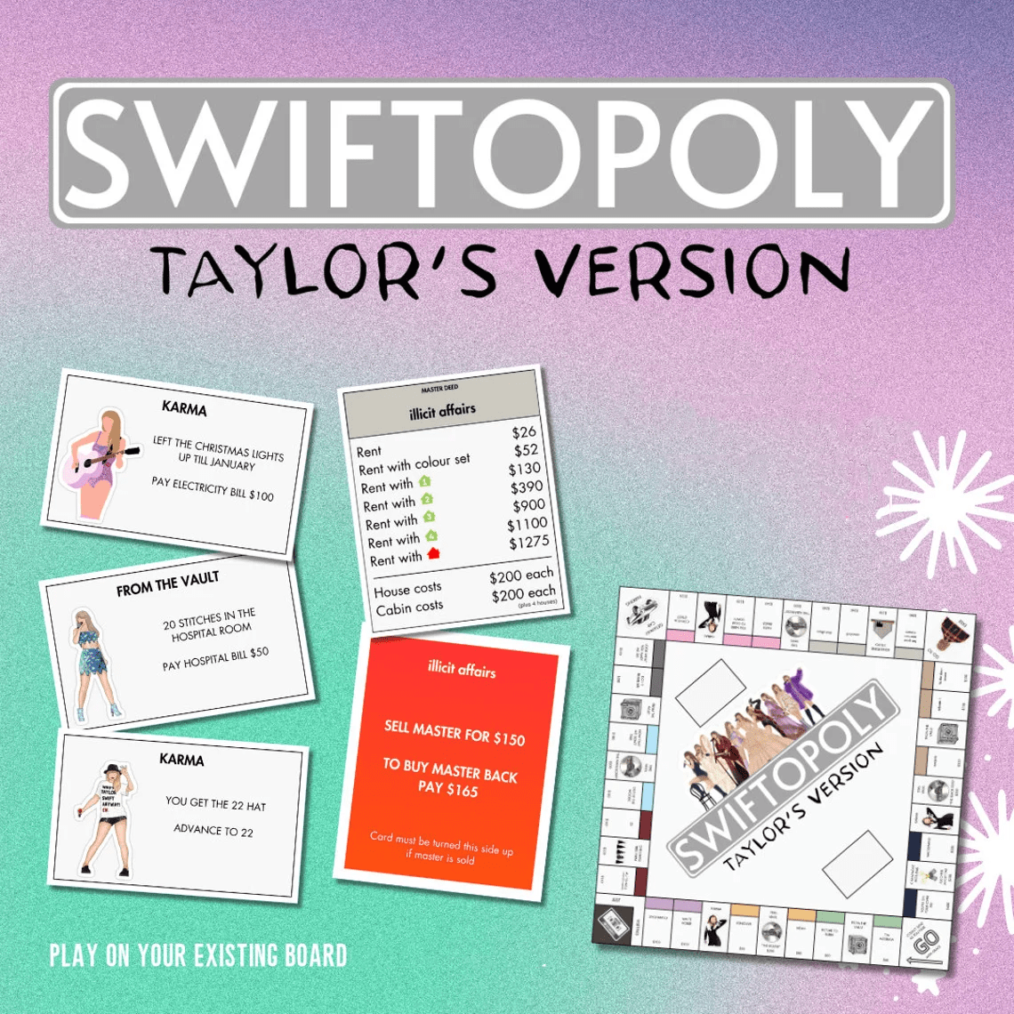Music board game inspired by Taylor Swift – Collector's edition for fans