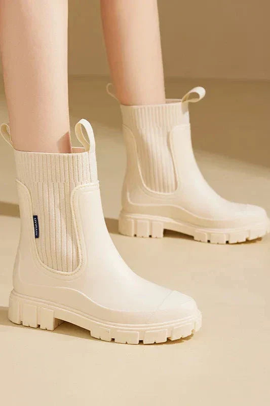 Voděodolné kotníkové boty pro ženy s protiskluzovou masivní podrážkou