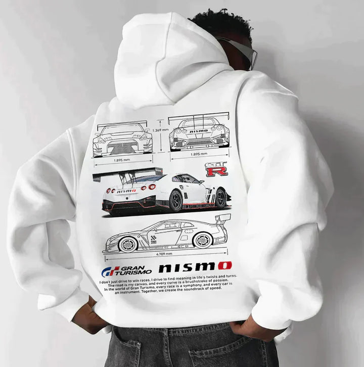 Mikina pretekárskych pretekov JACE | Pre fanúšikov automobilov s jedinečnými detailmi