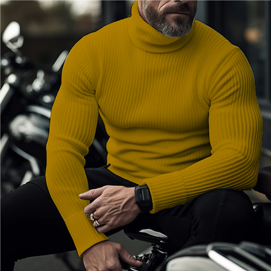 Alaska | Sofistikovaný pánsky sveter s stojacím golierom | Zimná elegancia a teplo