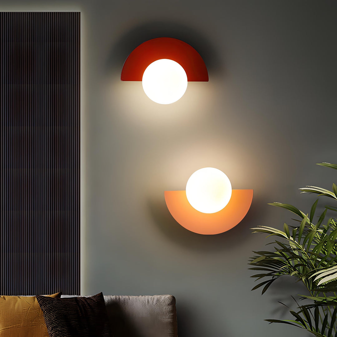 Summit - Nordisk polokruhová nástěnná lampa