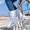 Botas de nieve para mujeres | Botas cálidas e impermeables para el empeine medio con plataforma y piel antideslizante