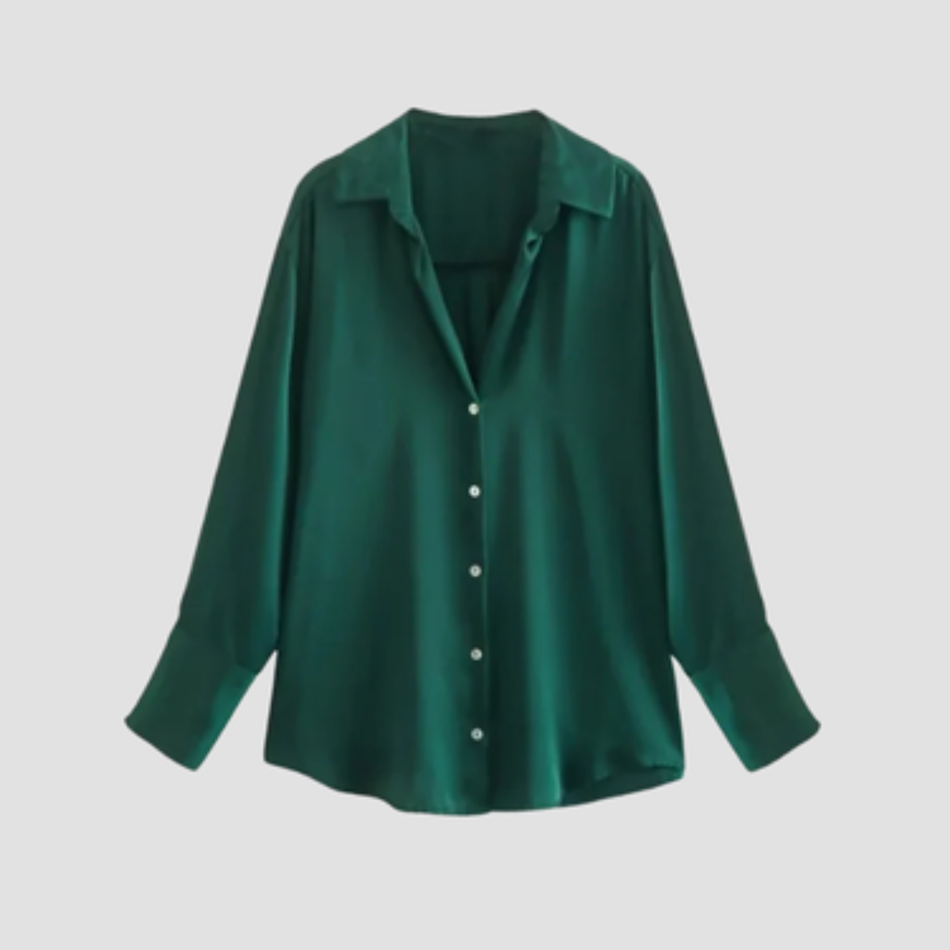 Silvrella - Langærmet Bluse Med Knapper