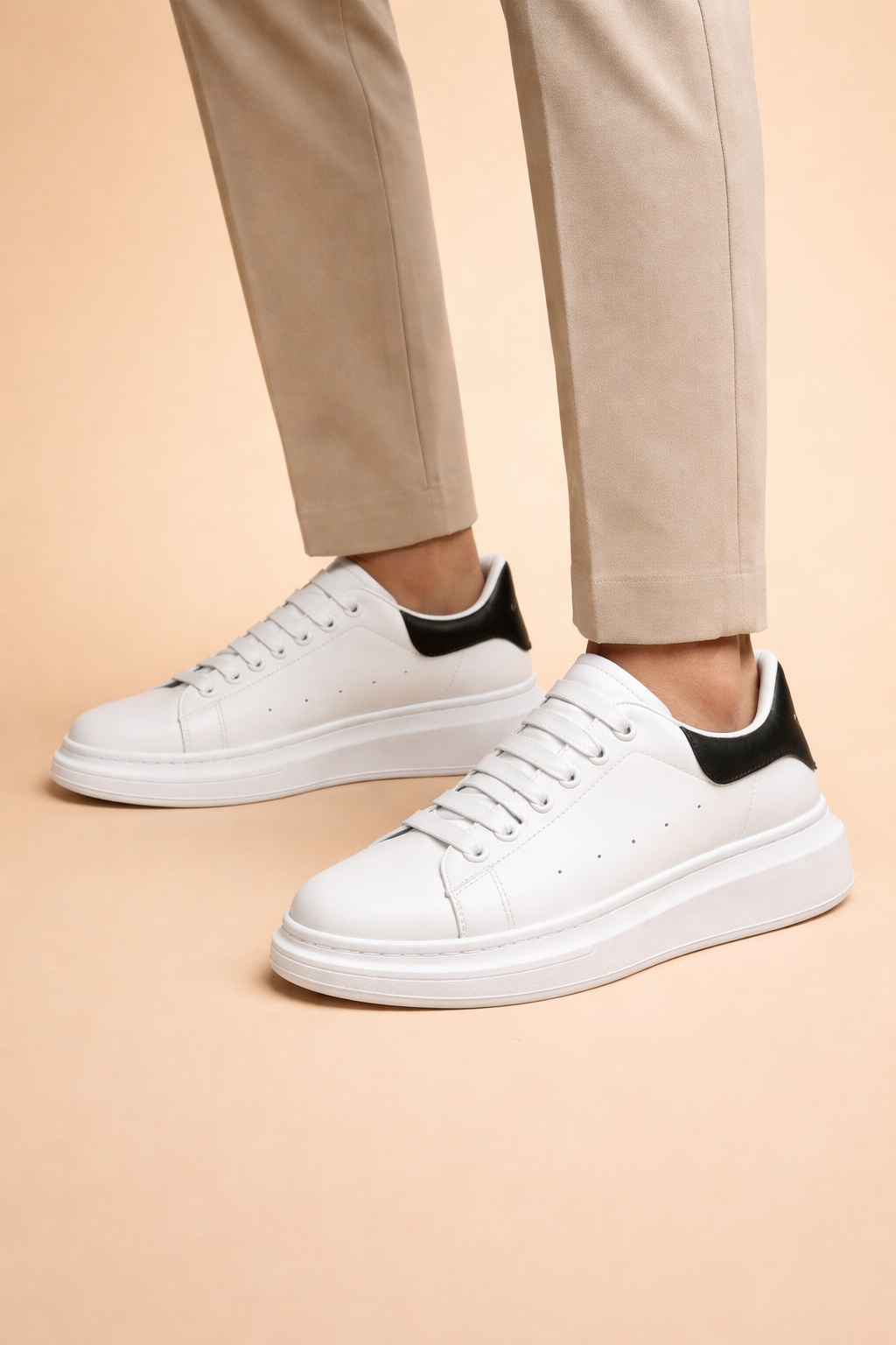 Męskie sneakersy na platformie street style nowoczesny masywny design komfort