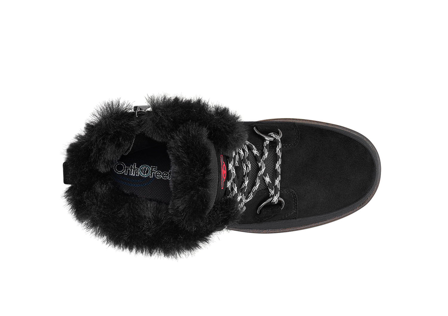 Waterproof winter boots for men in black suede with warm lining