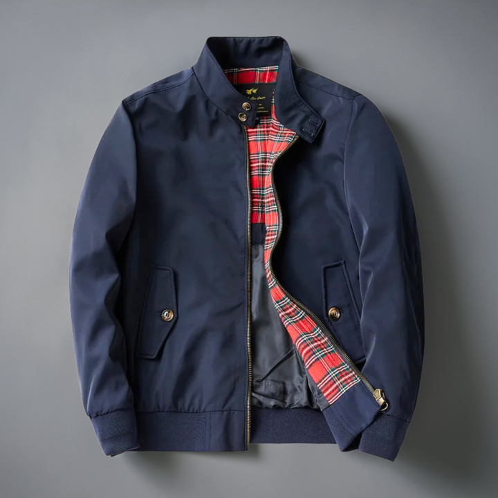 Klassisk Herre Bomberjakke | Slim Fit Jakke med Tern Foring Tidløs Stil