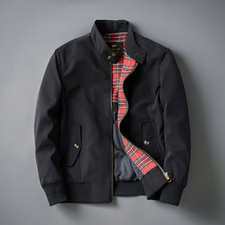 Klassisk Herre Bomberjakke | Slim Fit Jakke med Tern Foring Tidløs Stil