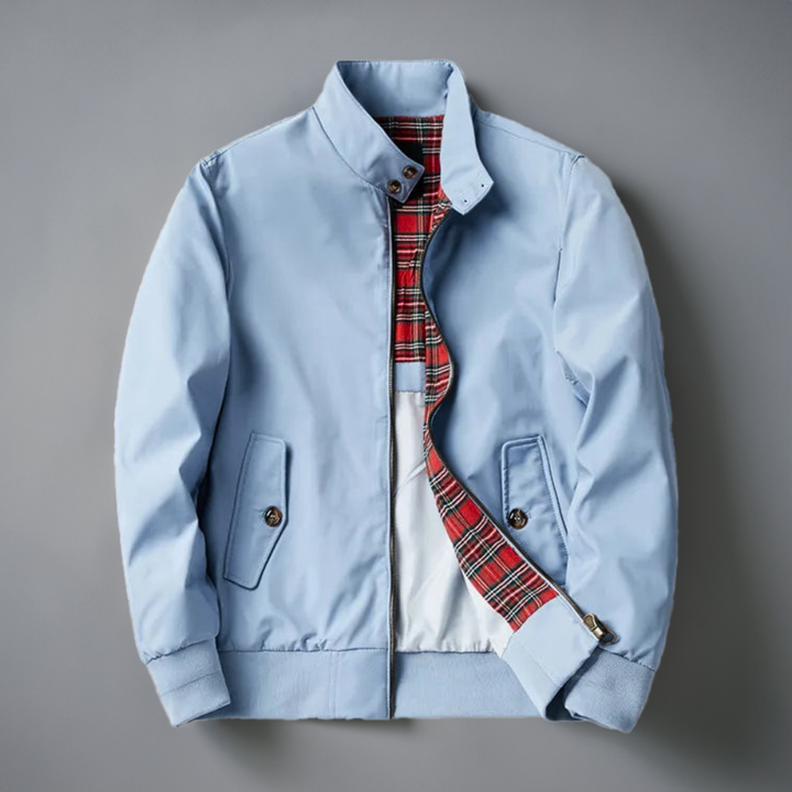 Klassisk Herre Bomberjakke | Slim Fit Jakke med Tern Foring Tidløs Stil