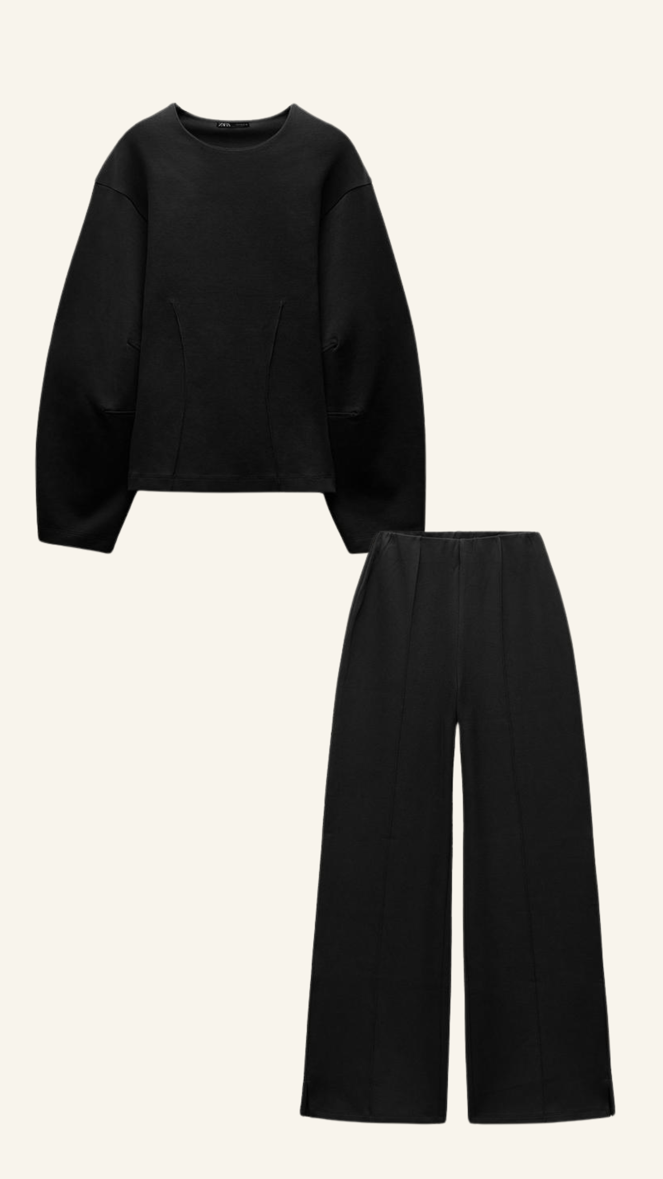 Knitted set for women | Jersey and wide trousers for casual use