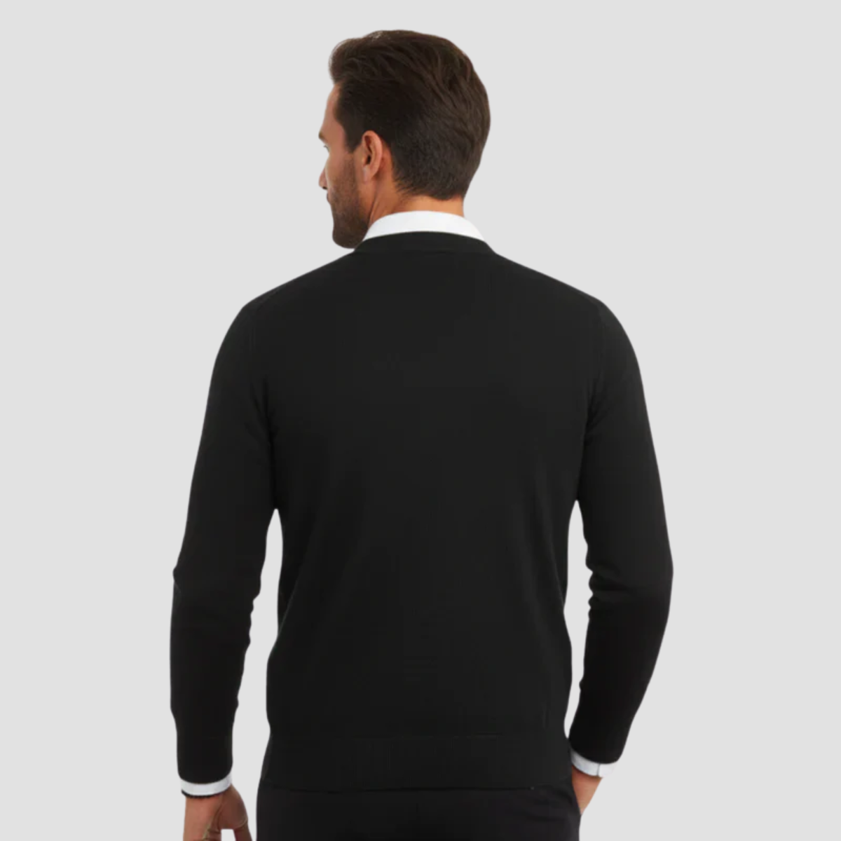 Velvion - Herrecardigan Med V Hals