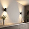 Justerbar LED-væglampe med halvmåne | moderne design til indendørs og udendørs brug