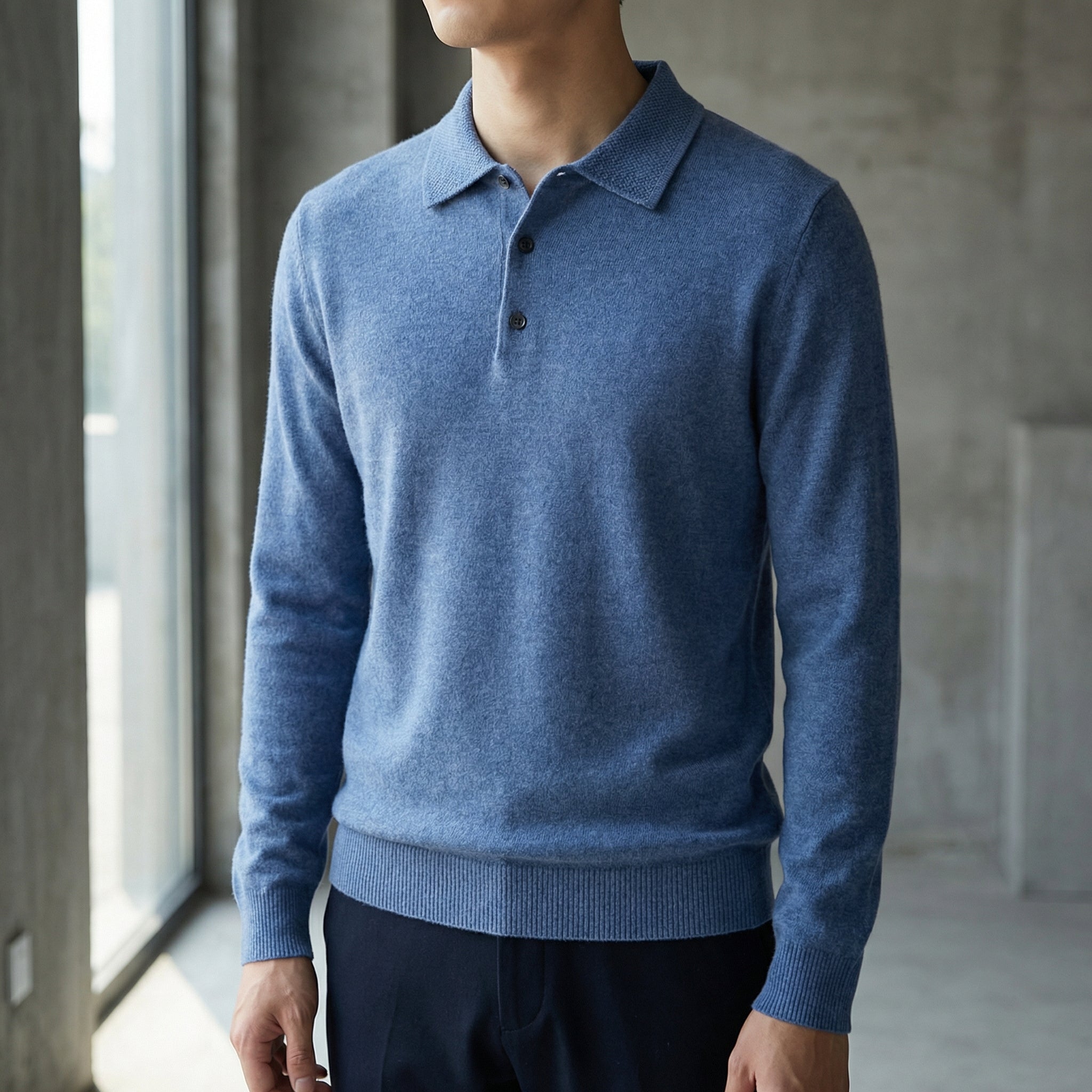 Wintrowe - Langærmet Polotrøje Til Mænd