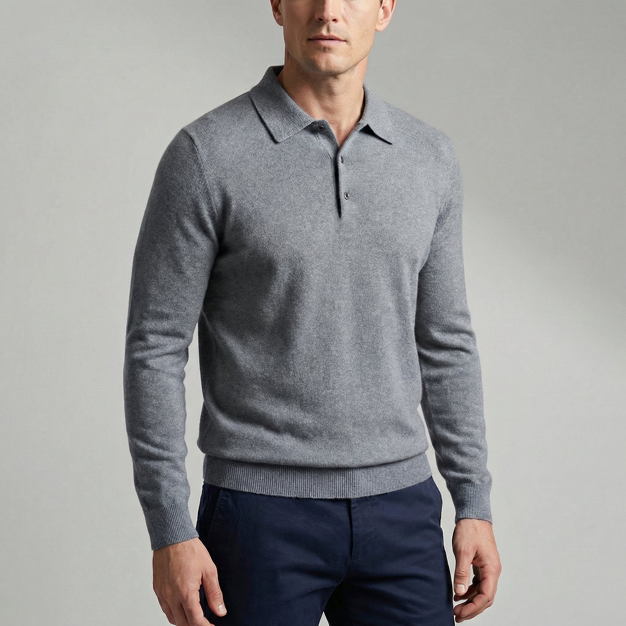 Wintrowe - Langærmet Polotrøje Til Mænd