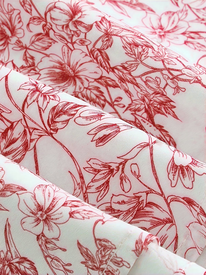 Ryle Φόρεμα Μίνι Φλοράλ Φόρεμα με γιακά και ένθετο για γυναίκες