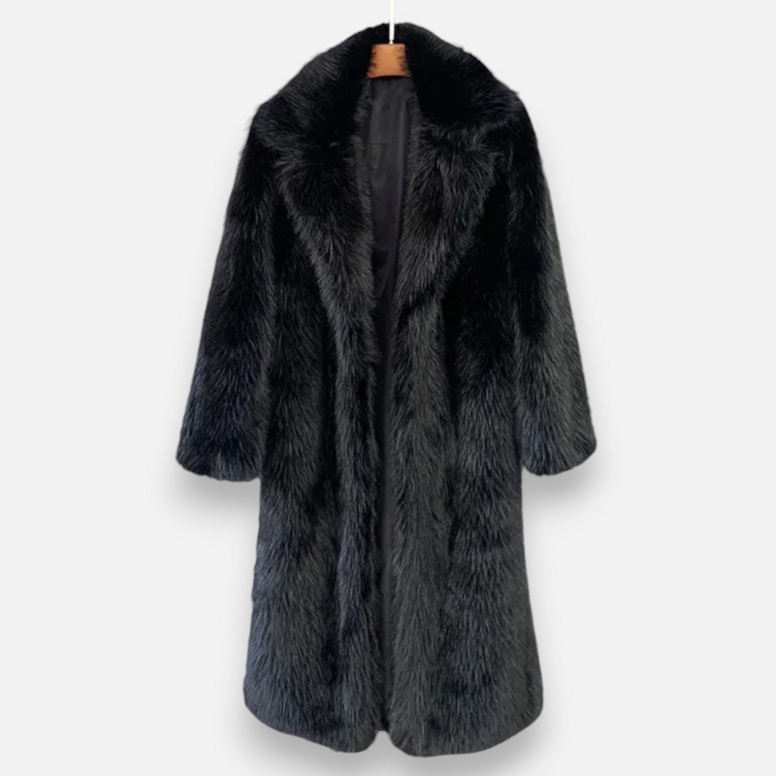 Long winter coat for women with soft plush lining and warm comfort