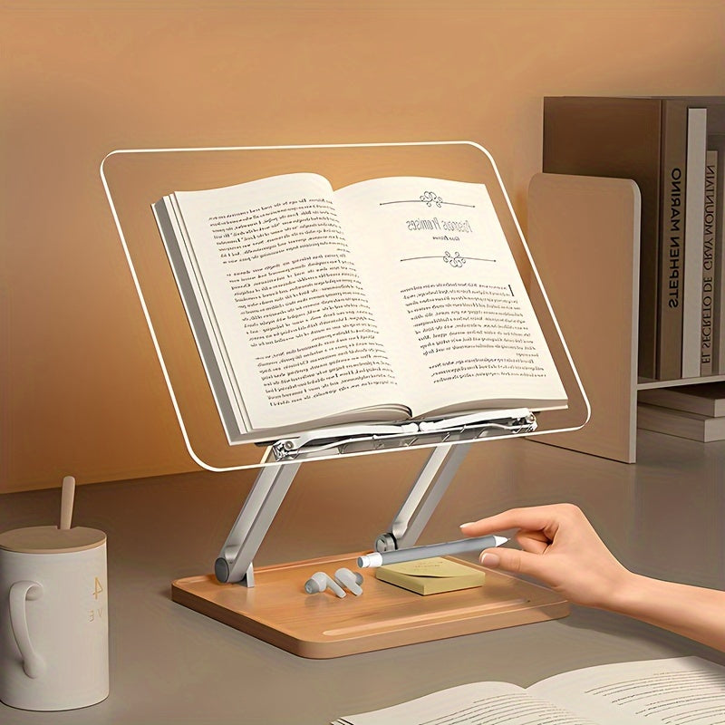 Ergonomikus akril olvasótartó – Állítható és stílusos