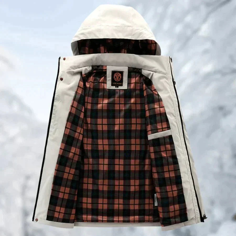 Explorer pánska bunda | Nepremokavá outdoor bunda ľahká s kapucňou a vreckami