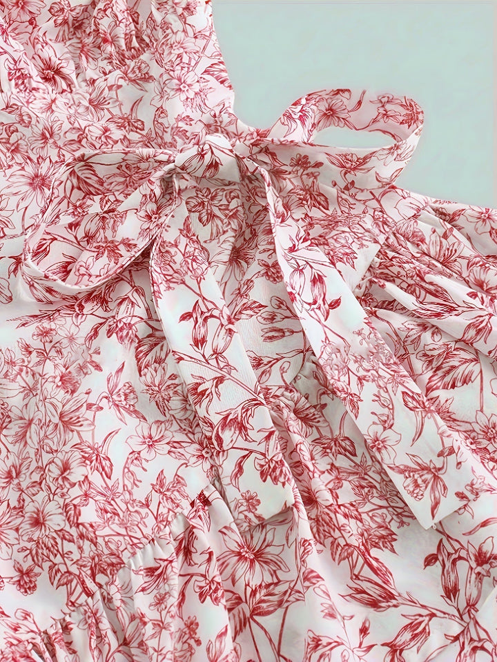 Ryle Φόρεμα Μίνι Φλοράλ Φόρεμα με γιακά και ένθετο για γυναίκες