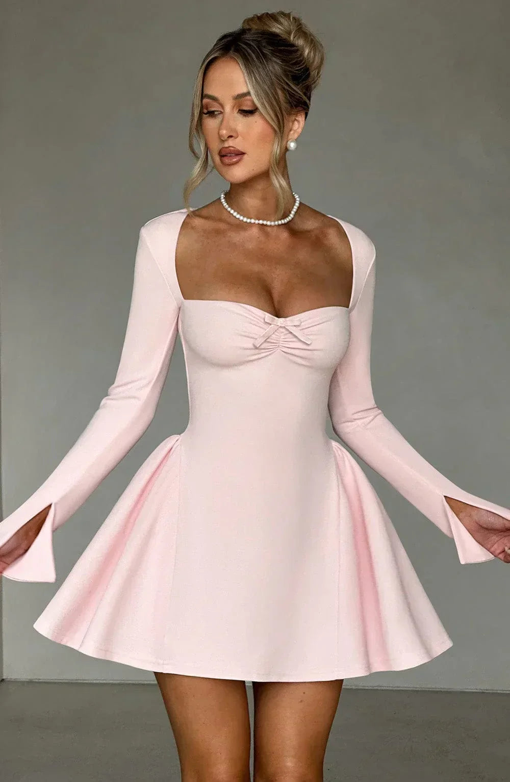 Selvya Κομψό Μίνι Φόρεμα | Ροζ Χρώμα & Εκλεπτυσμένο στυλ