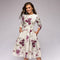Kate | Elegant kukkakuvioinen pitkähihaisen mekko | Charme & raffinement