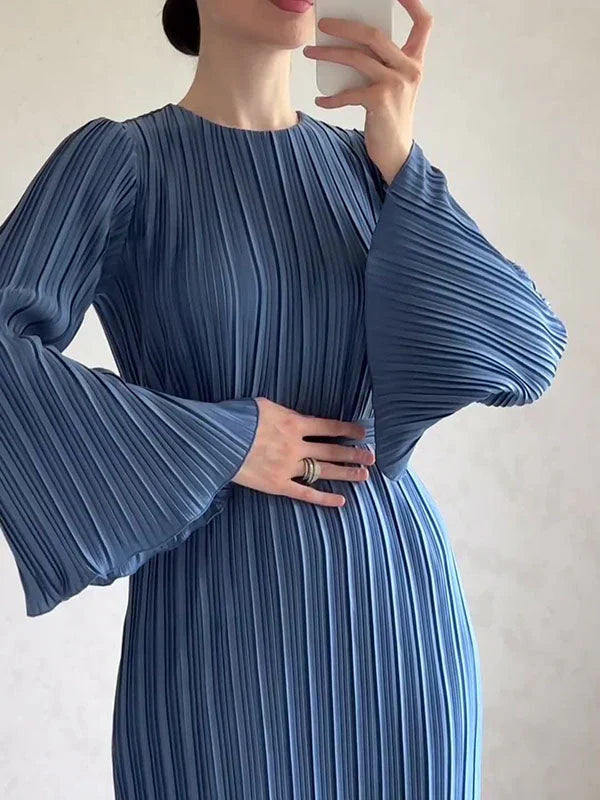 Isalys pitkä mekko naisille | eleganssi & kellohihat