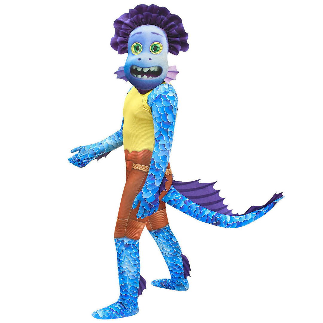 Costum de monstru marin OcéaKids pentru copii - costum de Halloween unisex colorat din poliester