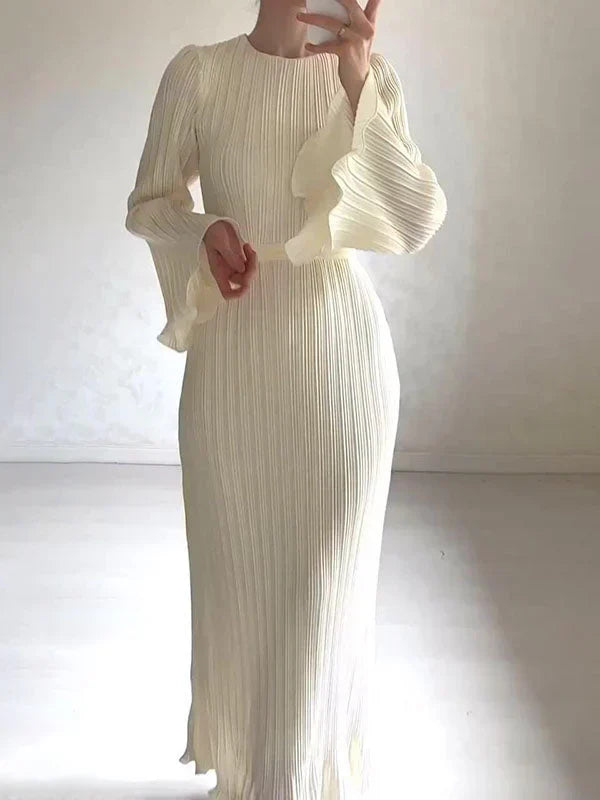 Isalys pitkä mekko naisille | eleganssi & kellohihat