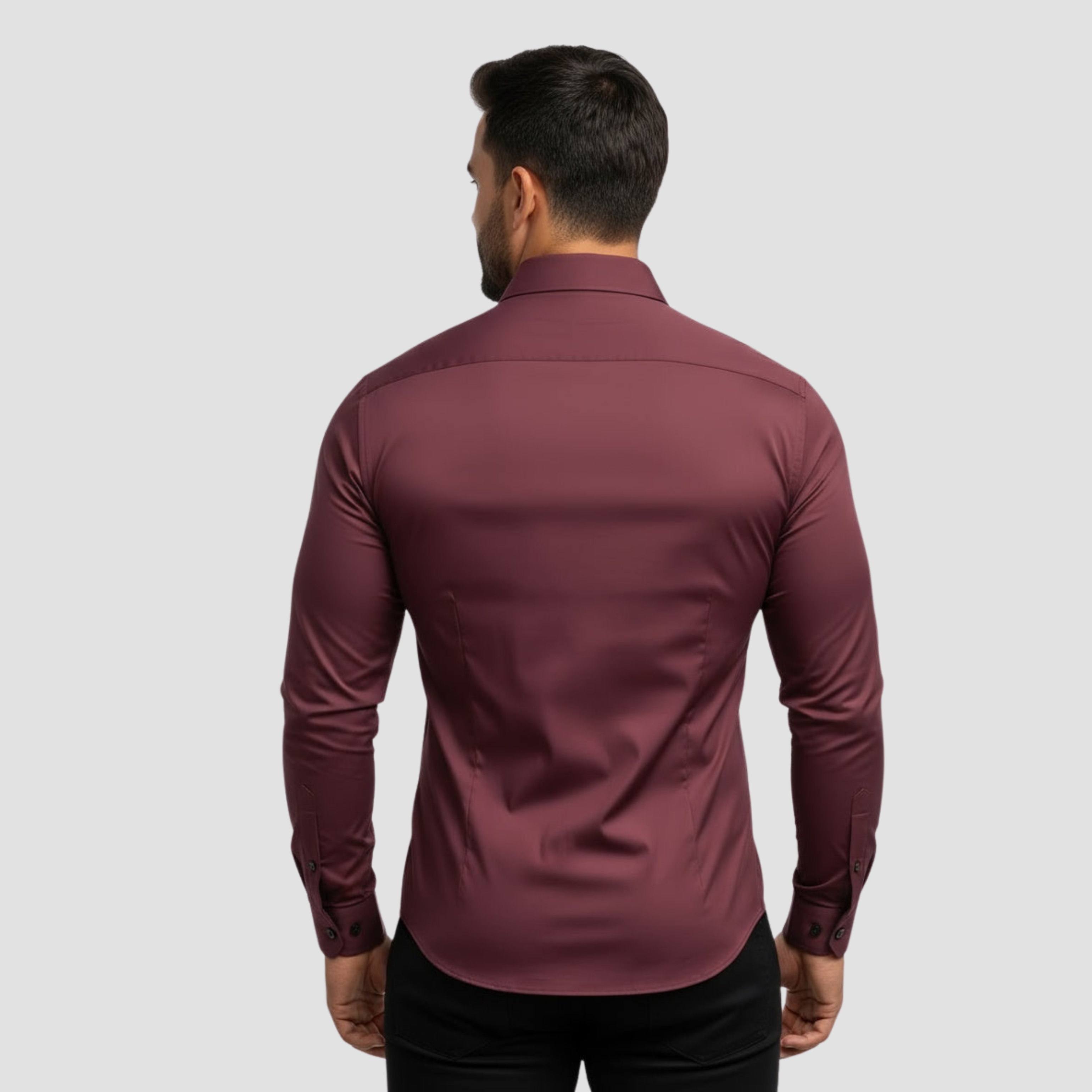 Camisa para hombre sin arrugas con elasticidad y corte moderno