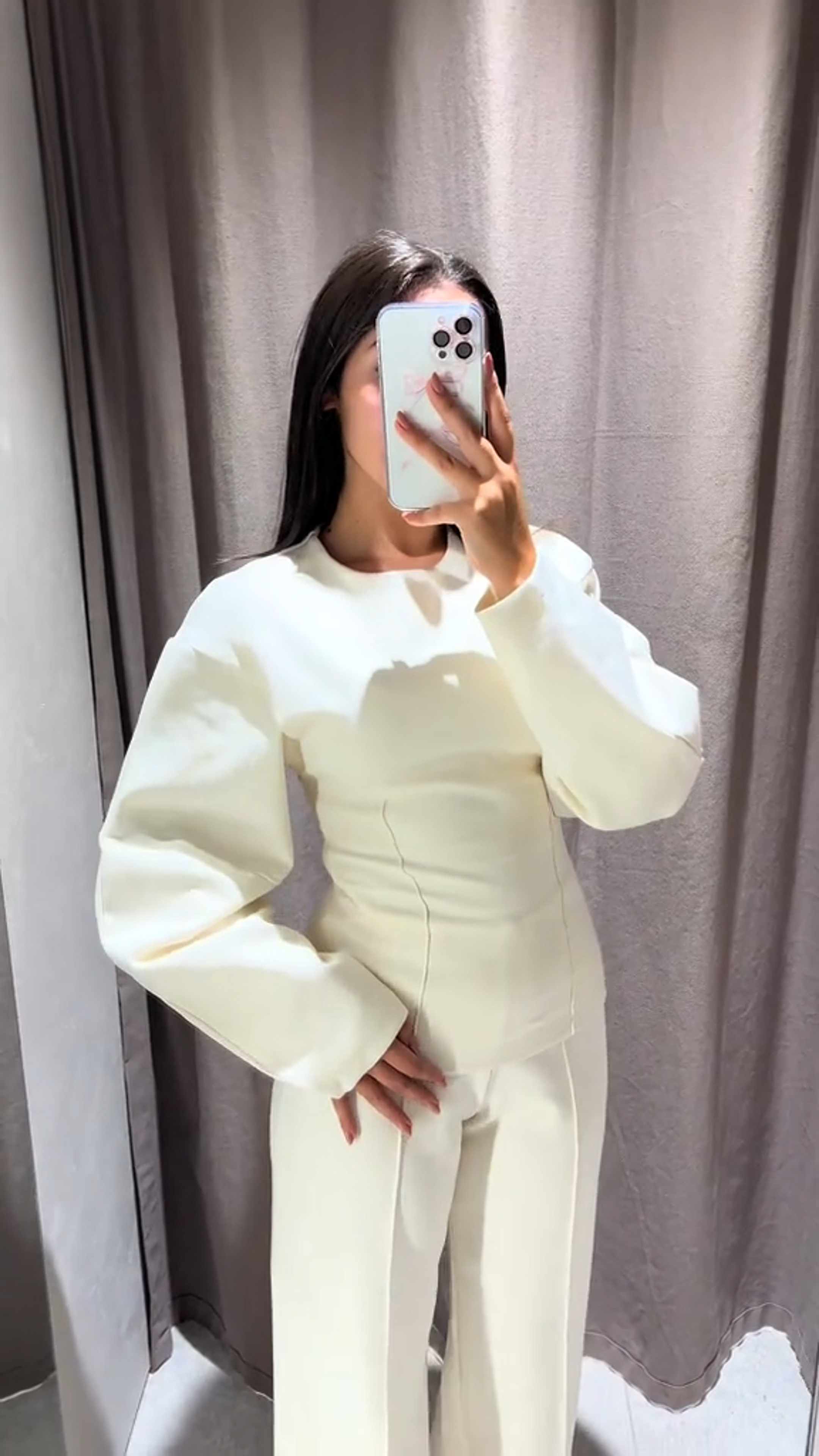 Pletená súprava pre ženy | Tričko a široké nohavice na bežné nosenie