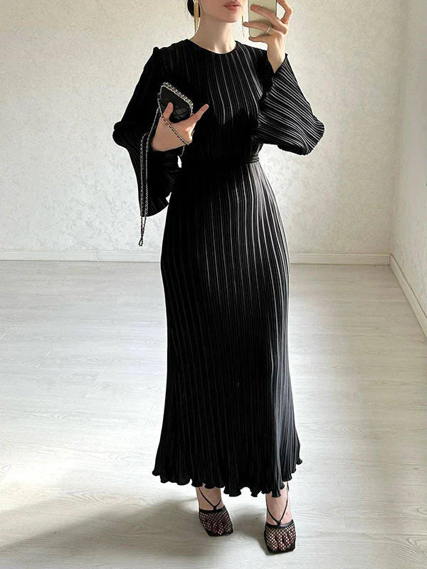 Isalys pitkä mekko naisille | eleganssi & kellohihat