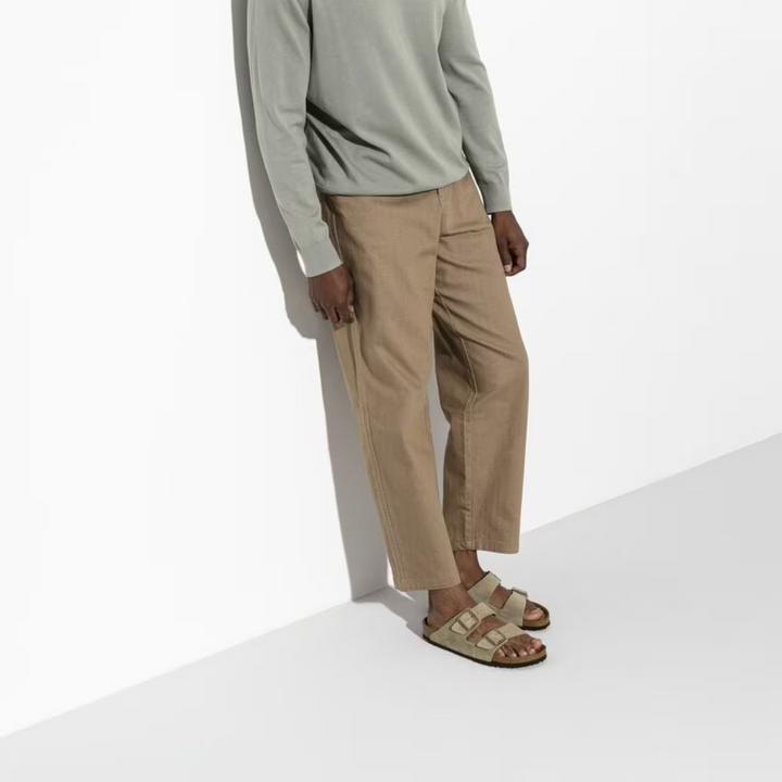 Arizona | Taupe Suede - sandały casualowe z miękką, anatomiczną wkładką
