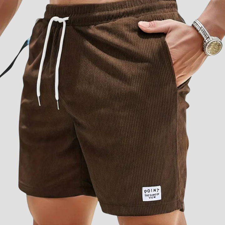 Lubin corduroy-shortsit miehille | Kesämukavuus ja aito tekstuuri