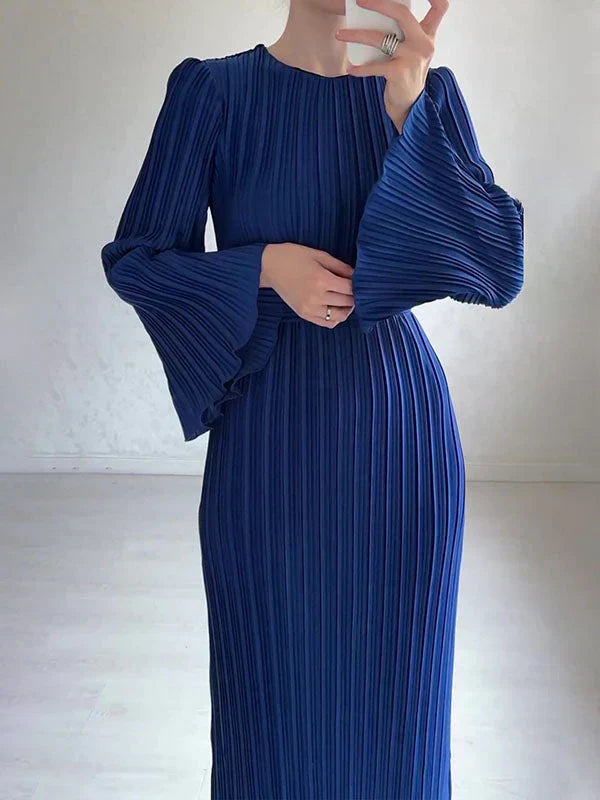 Isalys pitkä mekko naisille | eleganssi & kellohihat