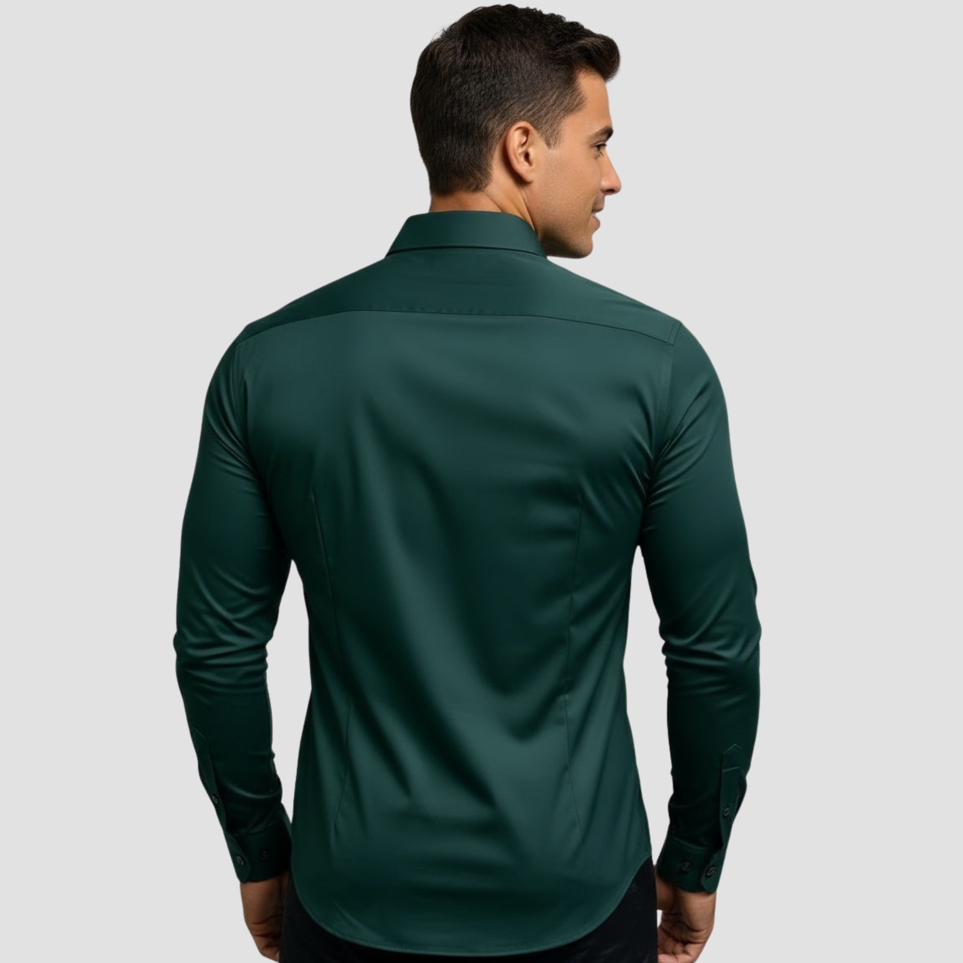 Camisa para hombre sin arrugas con elasticidad y corte moderno