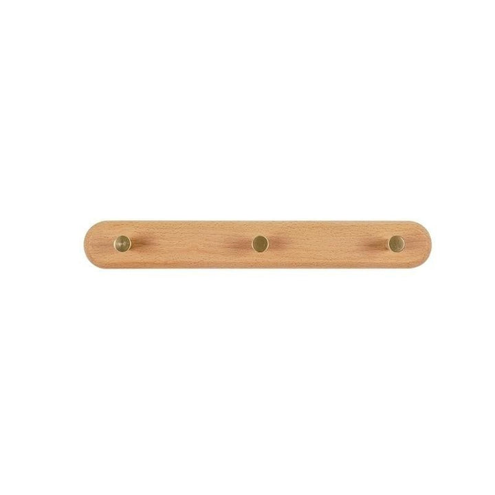 LignaHook Wood & Brass Wall Coat Rack | Minimalist and elegant design
