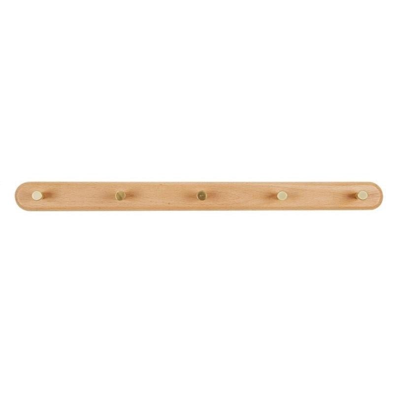 LignaHook Wood & Brass Wall Coat Rack | Minimalist and elegant design