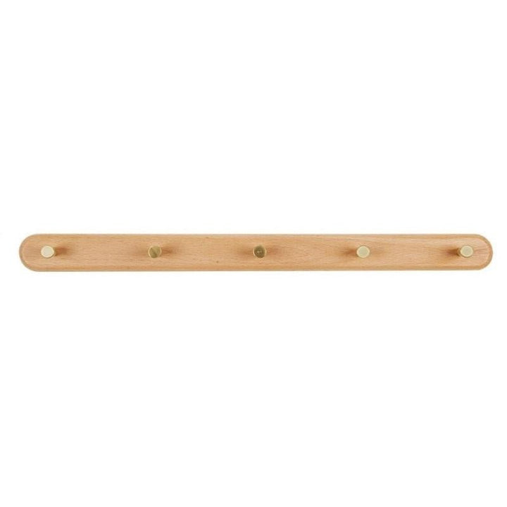LignaHook Wood & Brass Wall Coat Rack | Minimalist and elegant design